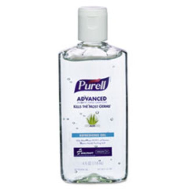 PURELL HAND SANITIZER WITH ALOE, 4 OZ BOTTLE, 24CT/CARTON
