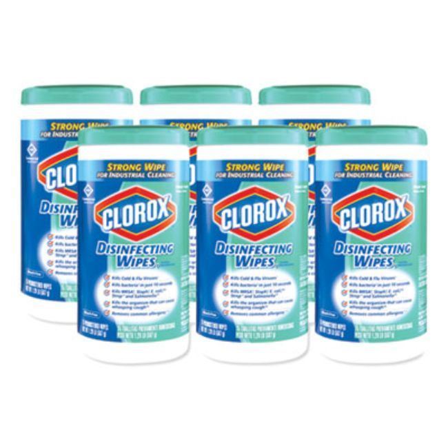 Disinfecting Wipes, 7 X 8, Fresh Scent, 75/Canister, 6/Carton