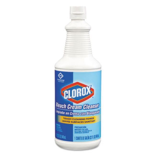 Bleach Cream Cleanser, Fresh Scent, 32 Oz Bottle, 8/Carton