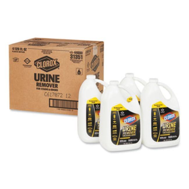 Urine Remover For Stains And Odors, 128 Oz Refill Bottle, 4/Carton