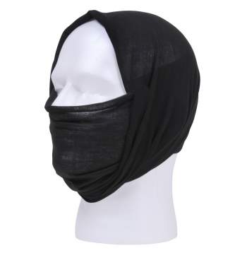 Rothco Multi-Use Neck Gaiter and Face Covering Tactical Wrap-Black