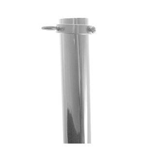 81S 8 ft. X 1 in. Silver Aluminum Flagpole