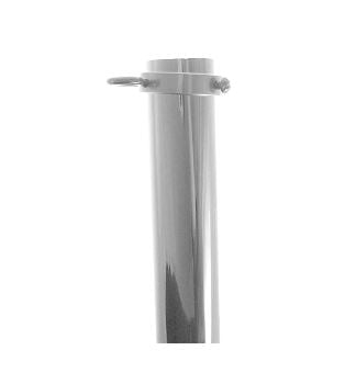 8 ft. X 1 1/4 in.Indoor Aluminum Flagpole with Silver Finish