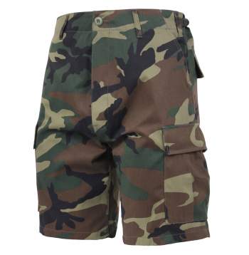 Rothco Camo BDU Shorts-Woodland Camo