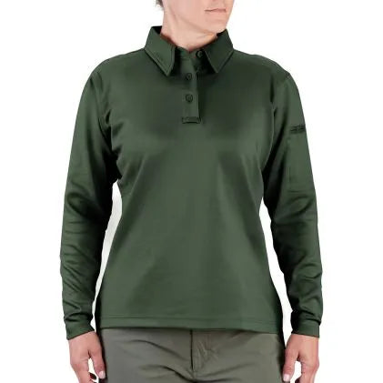 Propper Women s Uniform Polo Long Sleeve Dark Green Mil Bar