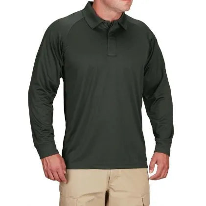 Propper® Men's Snag Free Polo - Long Sleeve (Dark Green)