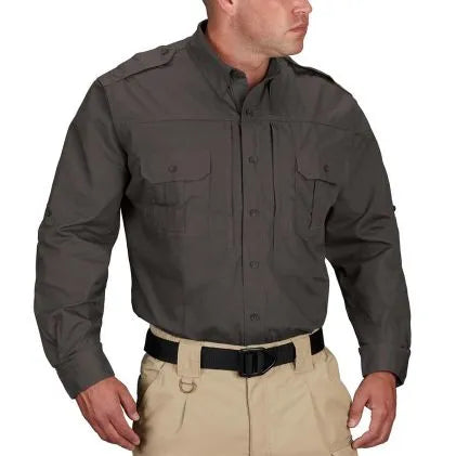 Propper® Men's Tactical Shirt - Long Sleeve (Charcoal)