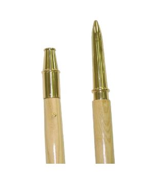 8 ft. X 1-5/32 in. Guidon Staff with Brass Ornament & Bottom Ferrule