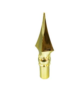 7 3/4 in. Spear Ornament Gold Finish Styrene
