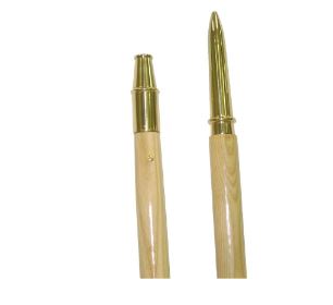 Pointed Chrome Bottom Ferrule for Guidon Flagpoles