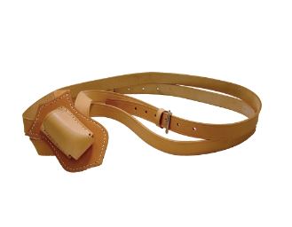Double Strap Russet Leather Parade Belt