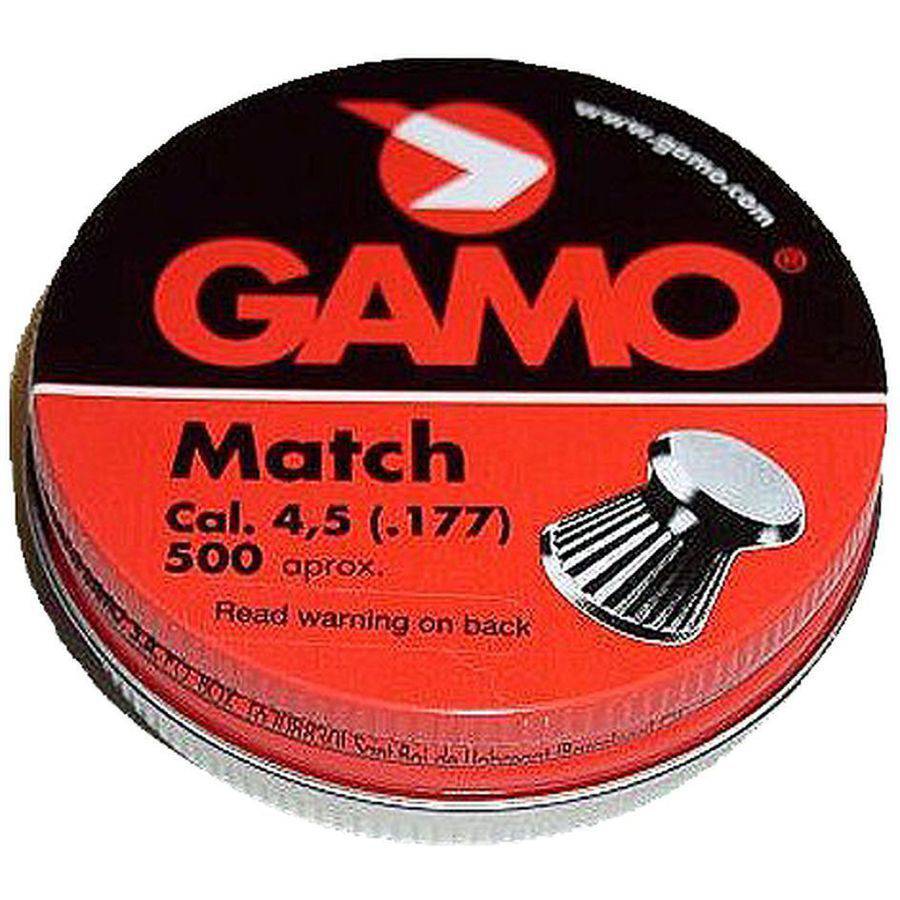 Gamo MATCH PELLETS (FLAT NOSE) .177 CAL. TINS OF 500