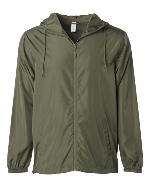 Lightweight Windbreaker Full-Zip Jacket