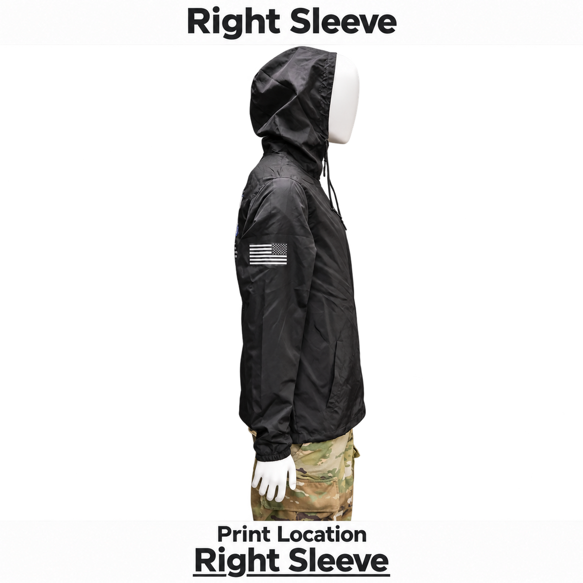 Lightweight Windbreaker Full-Zip Jacket W/ Shoulder Imprints