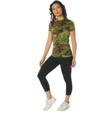 Rothco Womens Long Length Camo T-Shirt