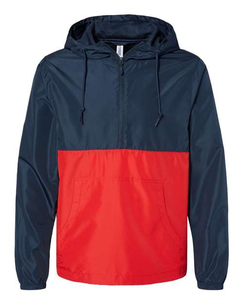 Unisex Lightweight Quarter-Zip Windbreaker Pullover Jacket