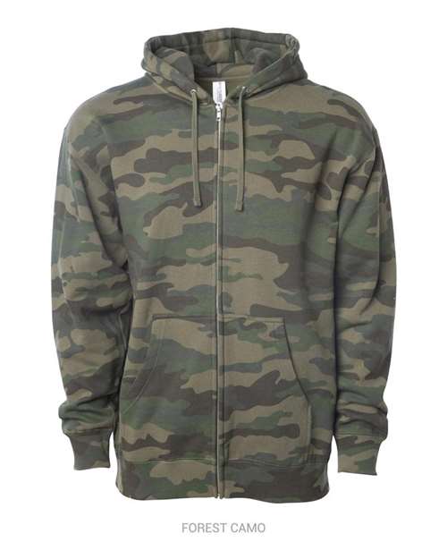 Unisex Midweight Full-Zip Hooded Sweatshirt