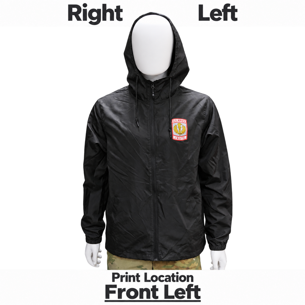 Lightweight Windbreaker Full-Zip Jacket W/ Shoulder Imprints