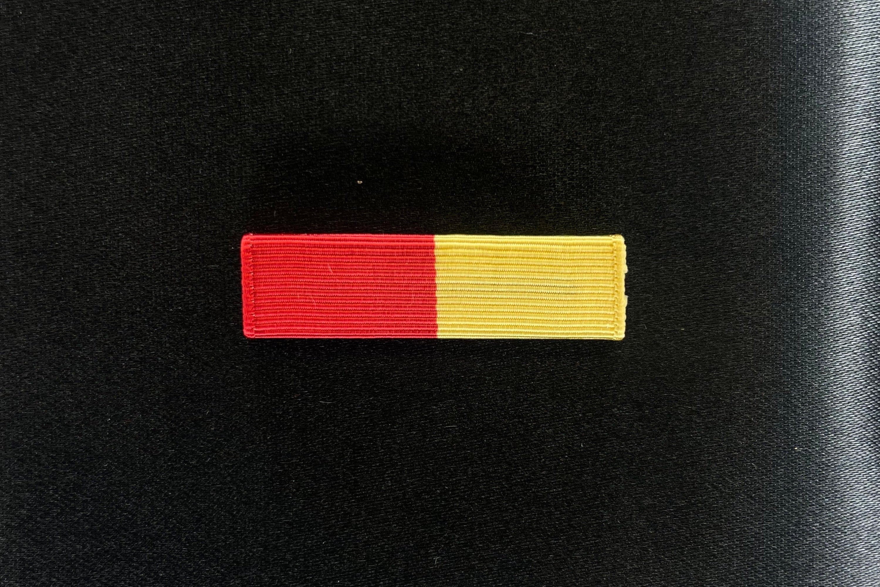 Mil-Bar Ribbon Red-Gold
