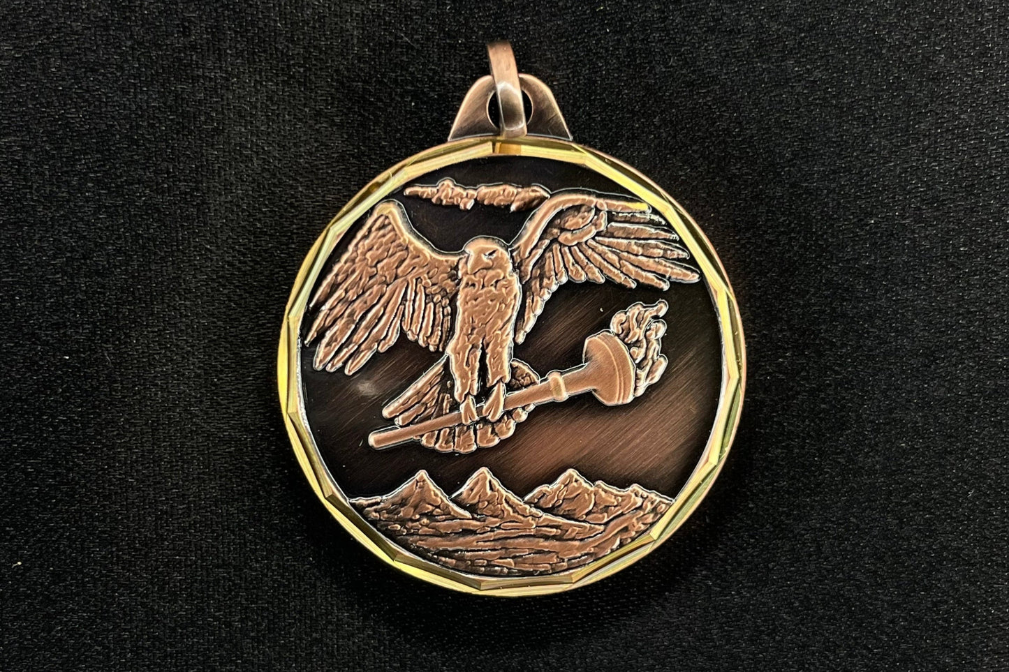 E-Series Medal - Bronze Eagle w- Torch