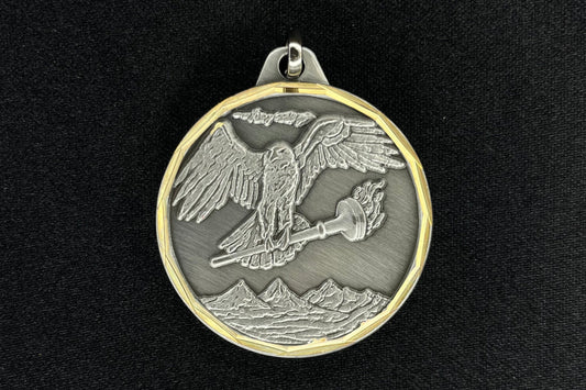 E-Series Medal - Silver Eagle w- Torch