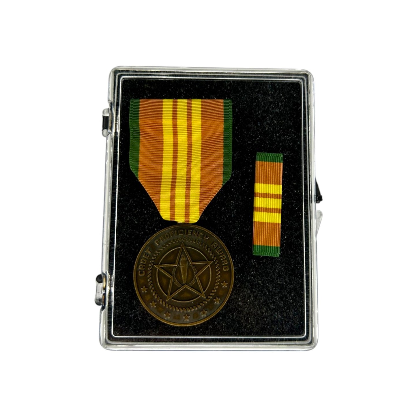 N-SERIES STOCK MEDAL SET -Proficiency Award Medal, Ribbon & Drape Set (N-3-3)
