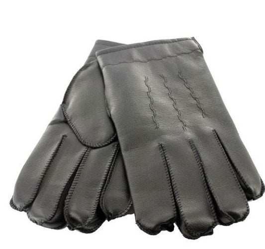 Gloves Black Vinyl Acrylic Lined Small
