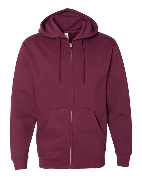 Unisex Midweight Full-Zip Hooded Sweatshirt