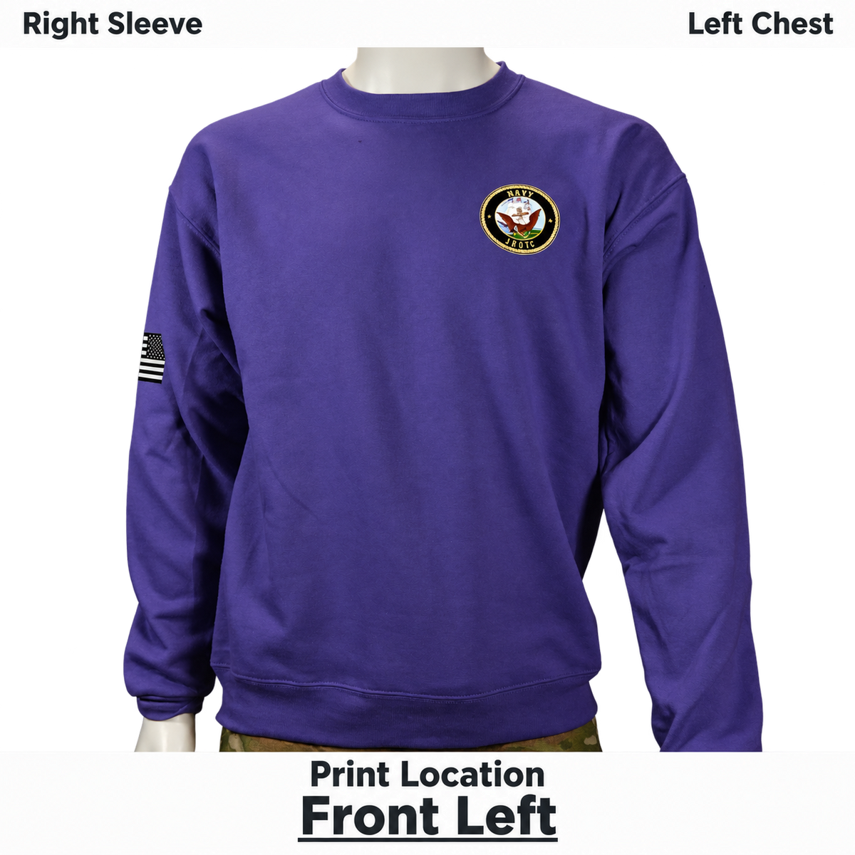 Unisex EcoSmart Crewneck Sweatshirt W/ Shoulder Imprints