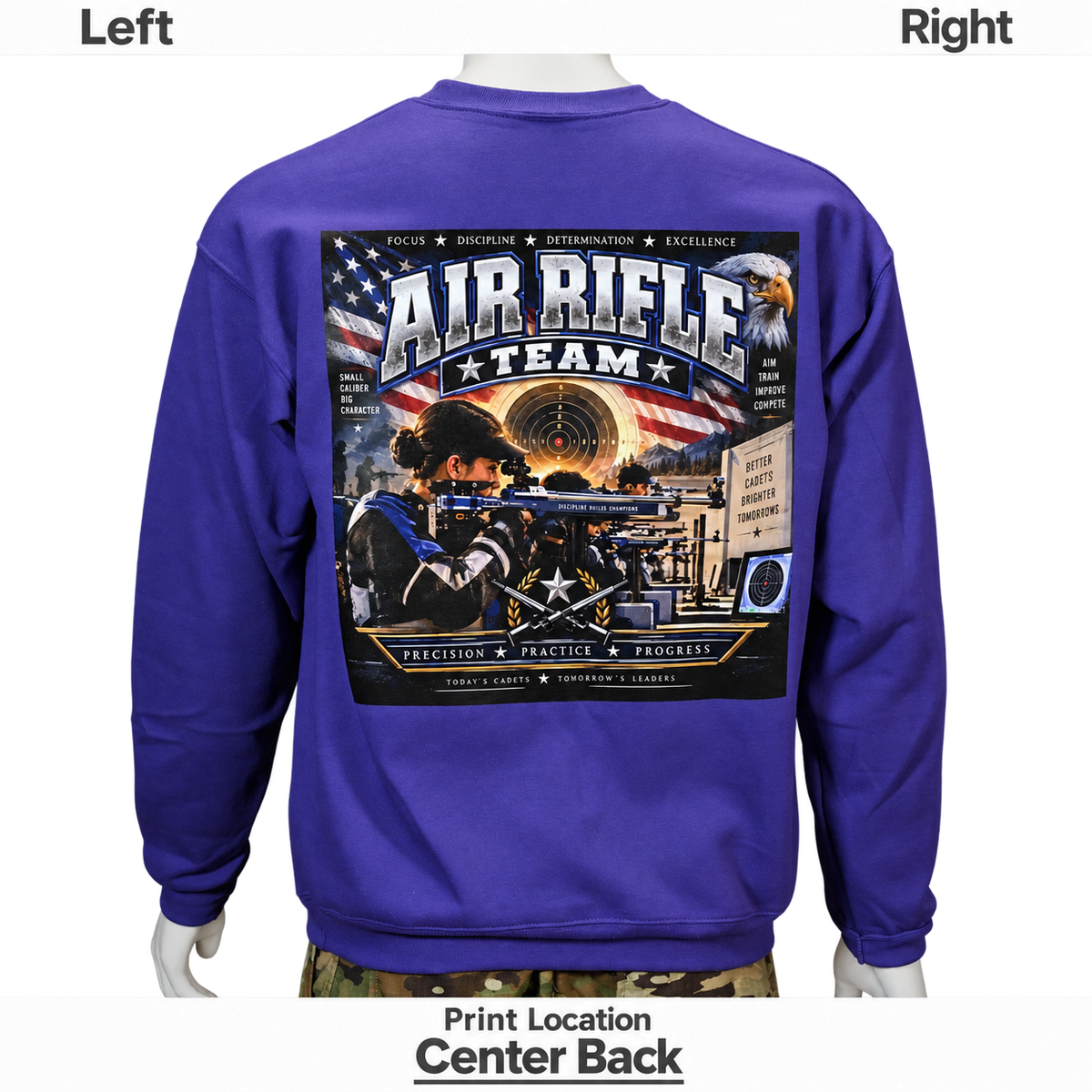 Unisex EcoSmart Crewneck Sweatshirt W/ Shoulder Imprints