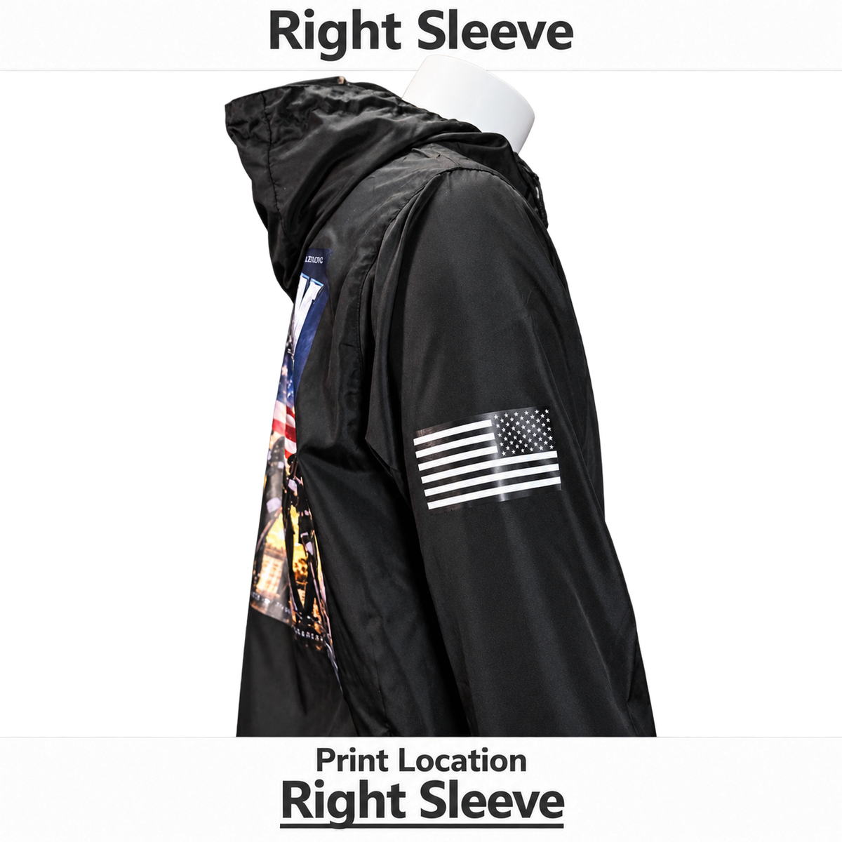 Unisex Lightweight Quarter-Zip Windbreaker Pullover Jacket W/ Shoulder Imprints