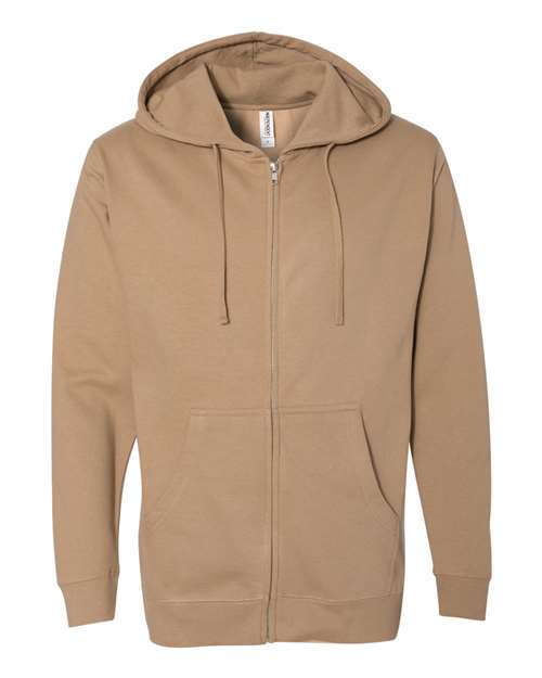 Unisex Midweight Full-Zip Hooded Sweatshirt
