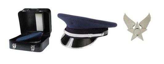 Honor Guard Cap Complete Set - Honor Guard Cap, Cap Device & Hard Case