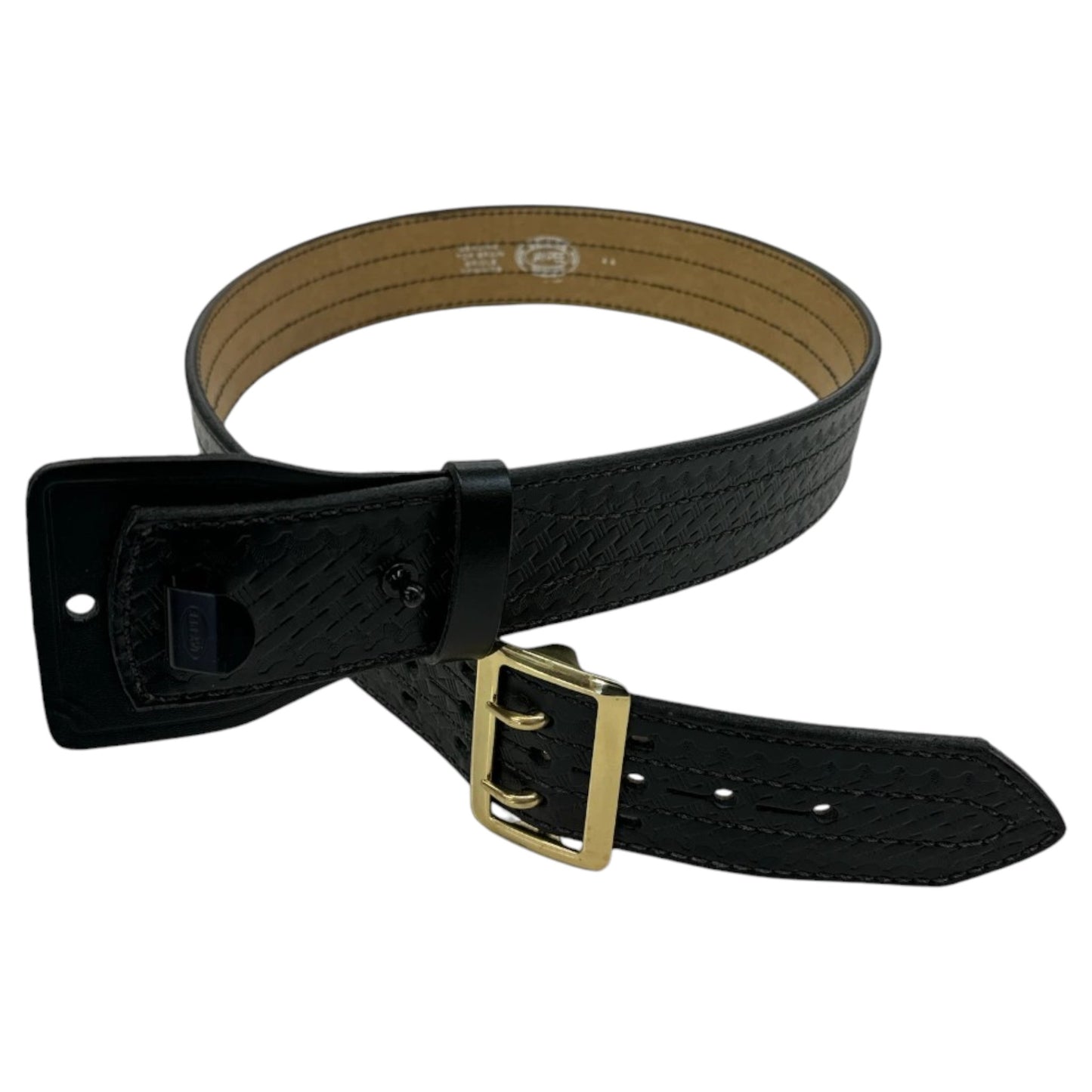 Sam Browne Waist Belt 2 1/4" Full Lined, BW,