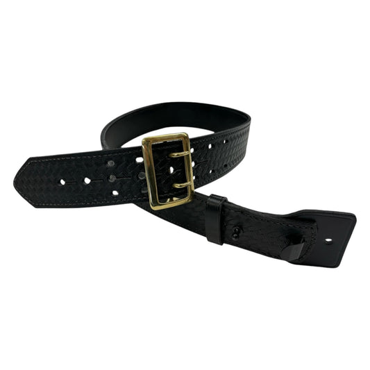 Sam Browne Waist Belt, 2 1/4", Half Lined, BW