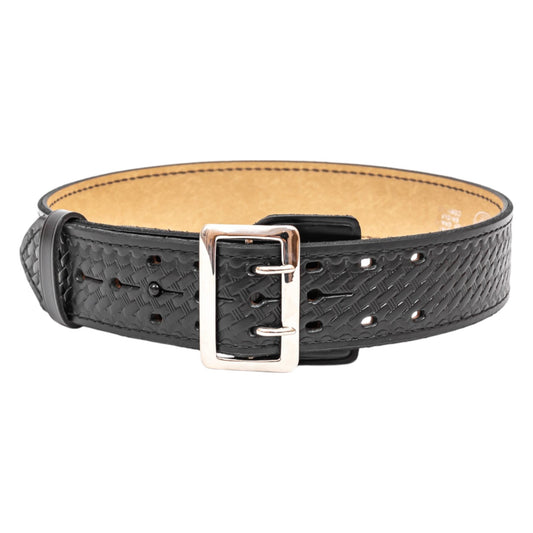 Sam Browne Waist Belt 2 1/2" Fully Lined Two Row Stictch, BW