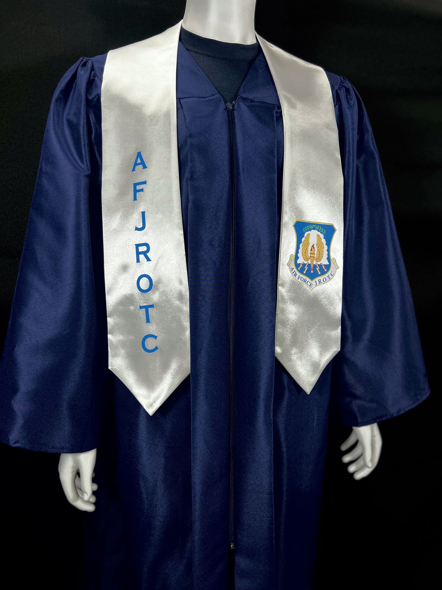 AFJROTC White Graduation Stole
