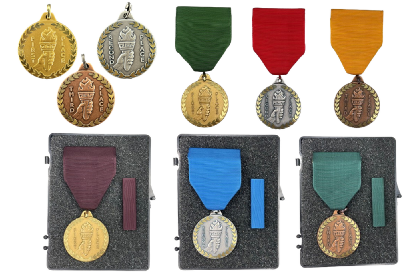 First, Second & Third Achievement Medal Set