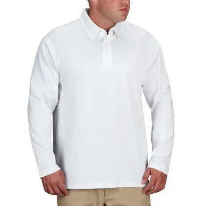 Propper I.C.E.  Mens Performance Polo Long Sleeve  (White)