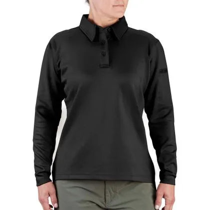 Propper I.C.E. Womens Performance Polo Long Sleeve (Black)