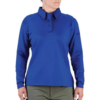 Propper I.C.E.  Womens Performance Polo Long Sleeve ( Cobalt)