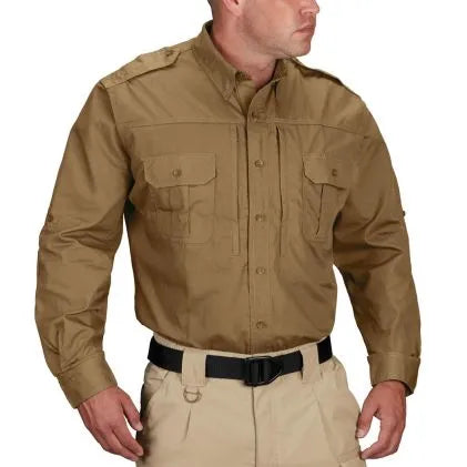 Propper Men's Tactical Shirt - Long Sleeve  (Coyote)
