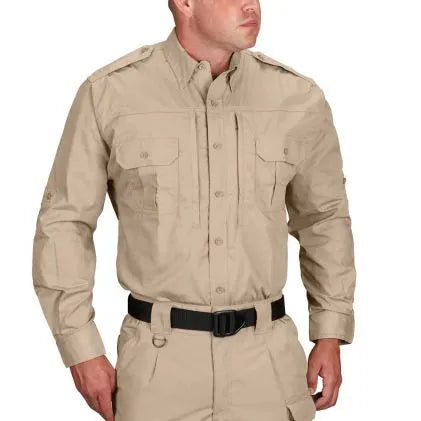 Propper Men's Tactical Shirt - Long Sleeve  (Khaki)