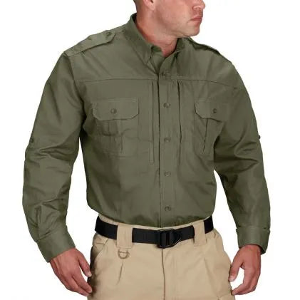 Propper Men's Tactical Shirt - Long Sleeve  (Olive Green)