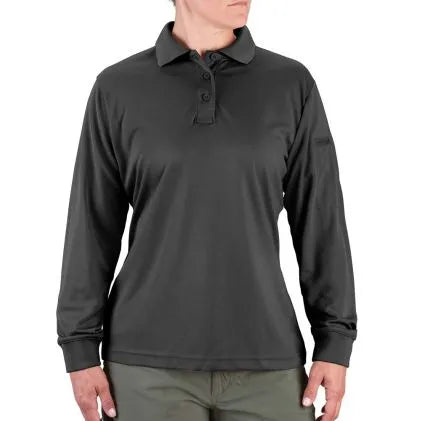 Propper Women's Uniform Polo - Long Sleeve (Charcoal)