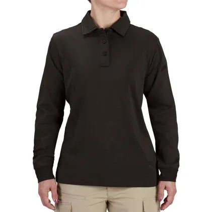 Propper Uniform Cotton Polo Men's Long Sleeve (Dark Navy)