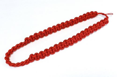 Shoulder Cord - Scarlet Red, Button Loop