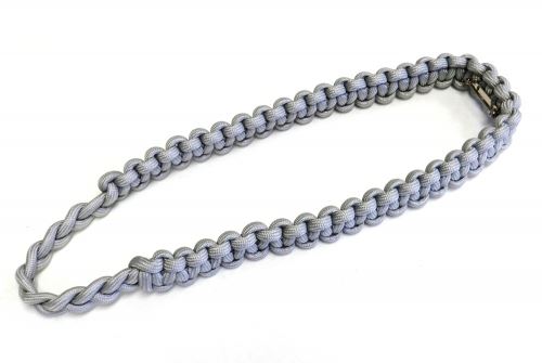 Shoulder Cord - Grey,  Box Braid w/ Pin