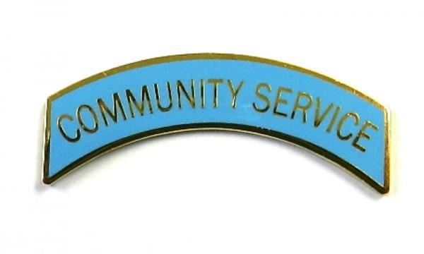 Arc Community Service Lt Blue Pin