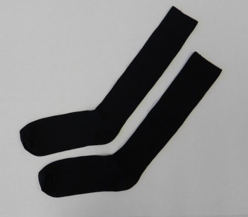 Black Military Nylon Dress Sock, (One Size /1 Pair